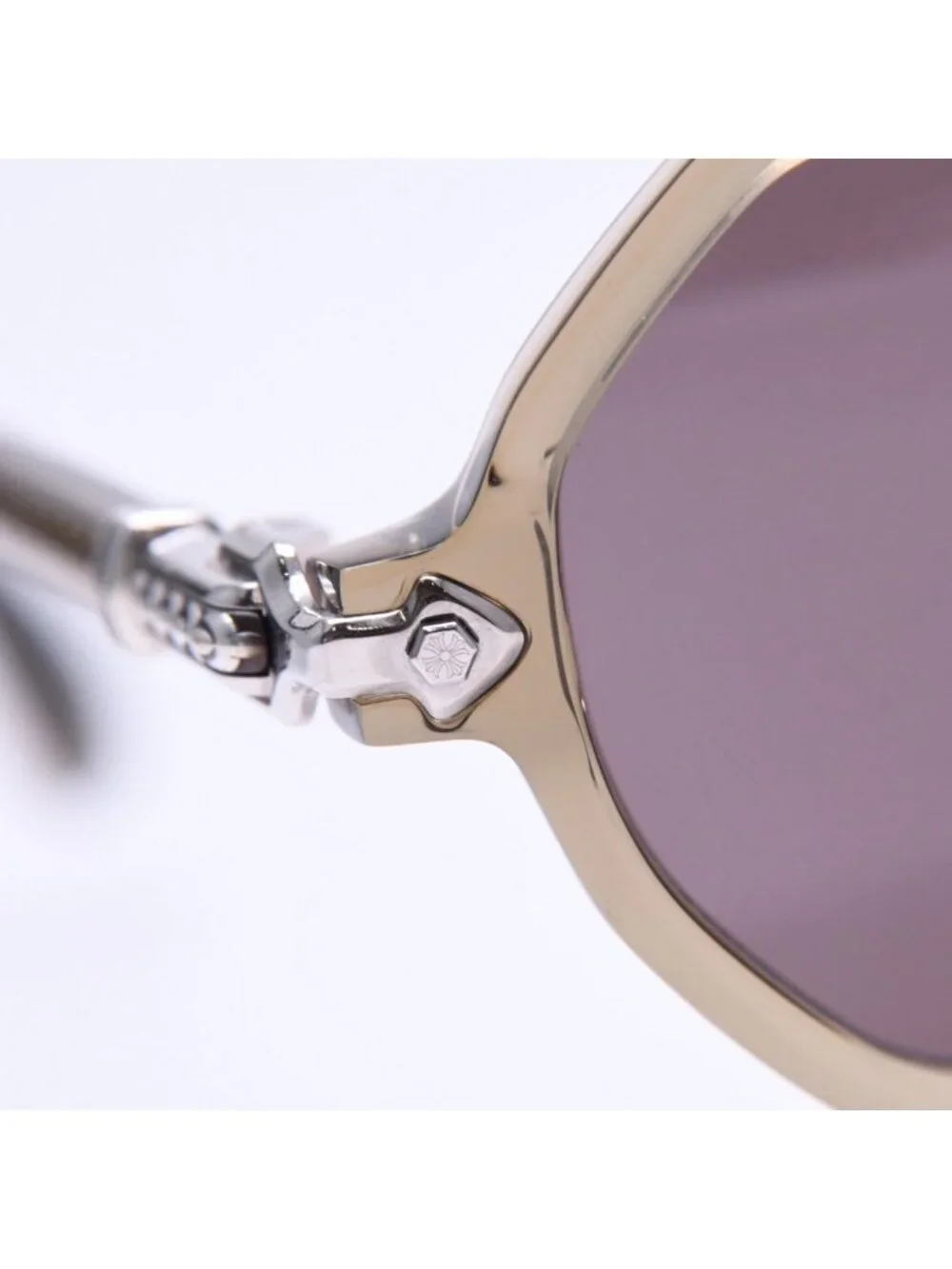 Chrome Hearts Clitco-a Sunglasses Eyewear 46 Flairnie Octagon Clear Olive